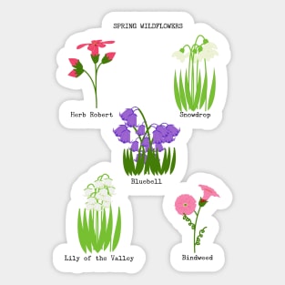 Spring Wildflowers Sticker